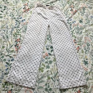 Vintage 60s-70s Polka Dot High Rise Wide Leg Pants